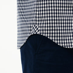 Men's Regular Fit Mini Check Poplin Shirt / Lacoste