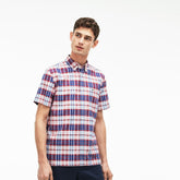 Men's Regular Fit Check Oxford Shirt / Lacoste