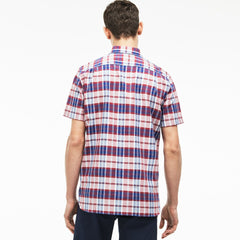Men's Regular Fit Check Oxford Shirt / Lacoste
