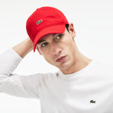 Men's Embroidered Crocodile Cotton Cap / Lacoste