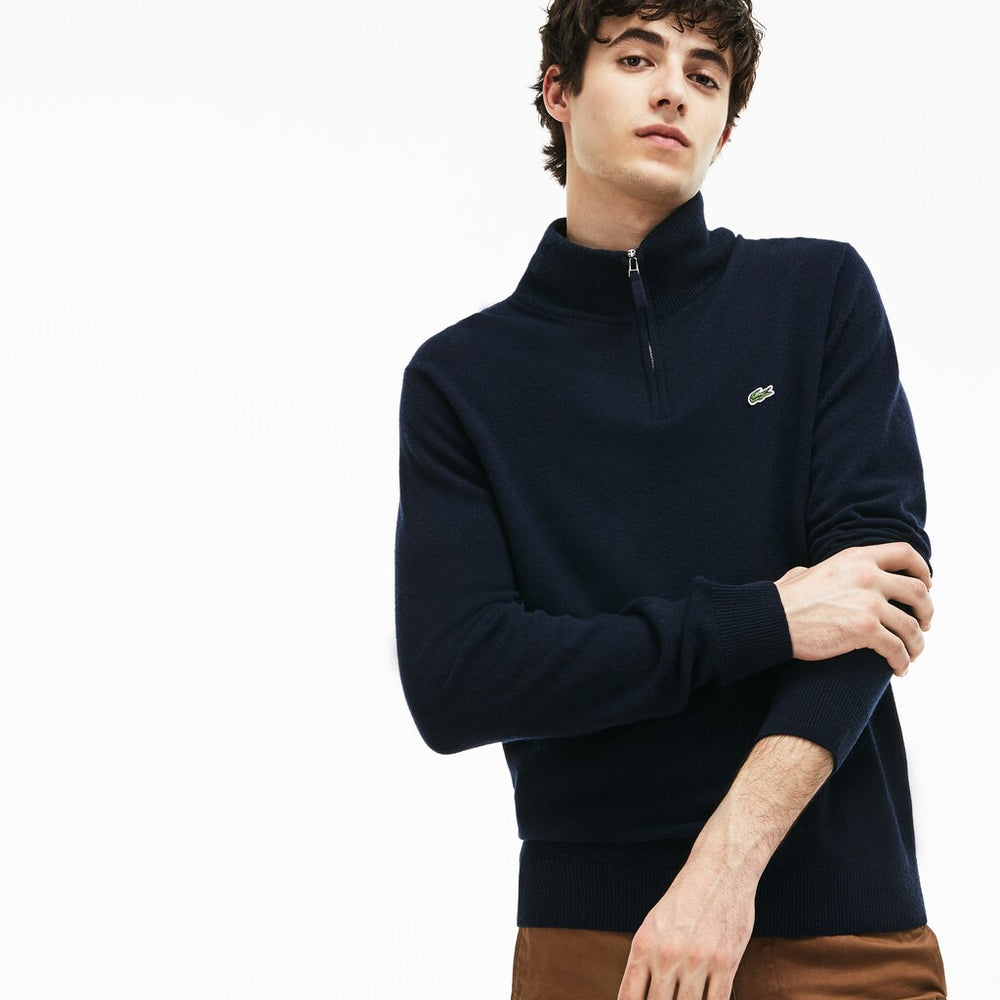 Men's Standup-Collar Wool Sweater / Lacoste