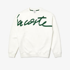 Unisex LIVE Signature Texturized Fleece Sweatshirt / Lacoste