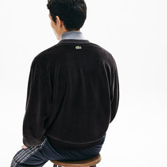 Men's LIVE Signature Velour Cardigan / Lacoste