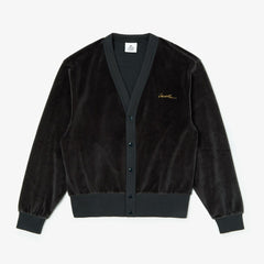Men's LIVE Signature Velour Cardigan / Lacoste