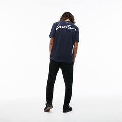 Men's LIVE Crew Neck Signature Jersey T-shirt / Lacoste