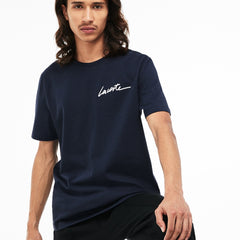 Men's LIVE Crew Neck Signature Jersey T-shirt / Lacoste