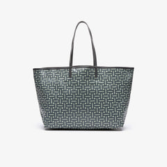 Women's Large Coated Cotton Canvas Tote Bag / Lacoste