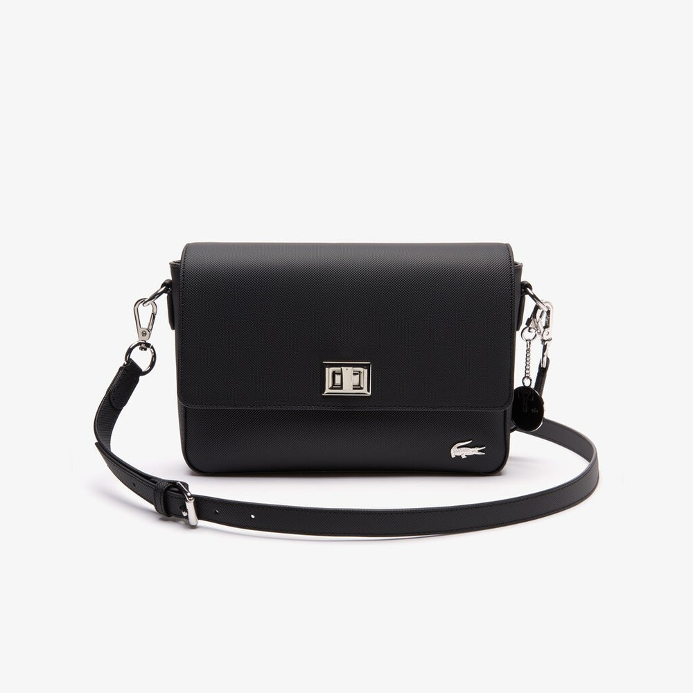 Women's Daily Classic Coated Canvas Shoulder Bag / Lacoste