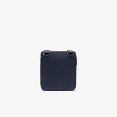 Men's Chantaco Matte Leather Flat Zip Bag / Lacoste