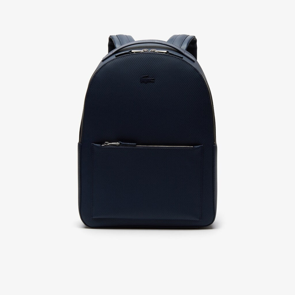 Men's Chantaco Soft Leather Zip Backpack / Lacoste
