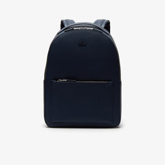 Men's Chantaco Soft Leather Zip Backpack / Lacoste