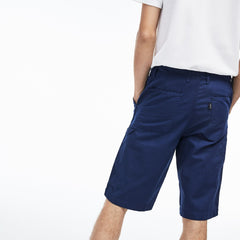 Men's Regular Fit Cotton And Linen Shorts / Lacoste