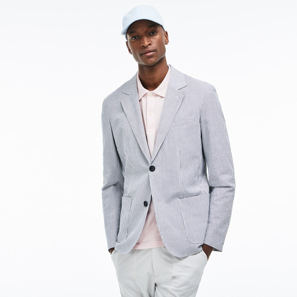 Men's Slim Fit Stretch Cotton Blazer / Lacoste