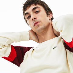 Men's Crew Neck Raglan Sleeved Sweater / Lacoste