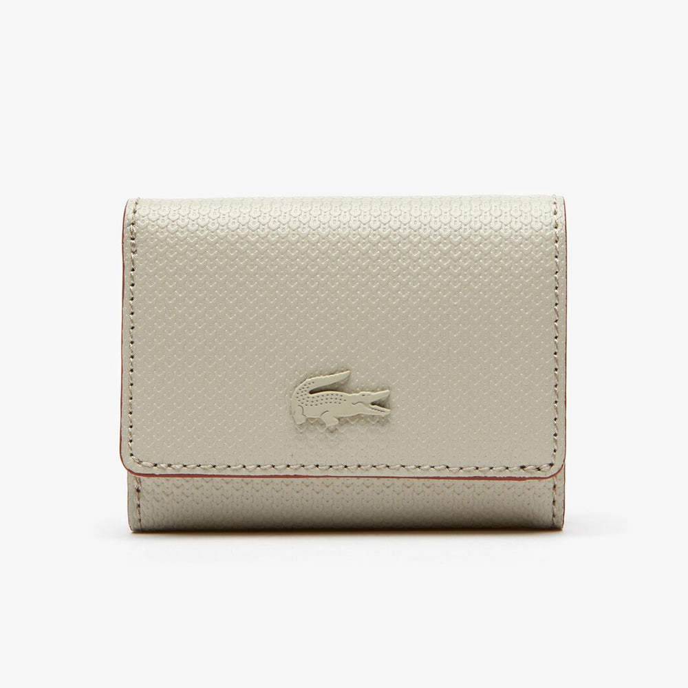 Women's Chantaco Small Leather 4 Card Wallet / Lacoste