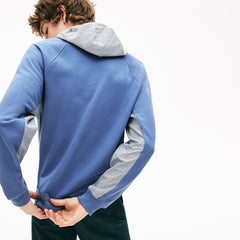 Men's Paneled Print-Blocked Hooded Sweatshirt / Lacoste