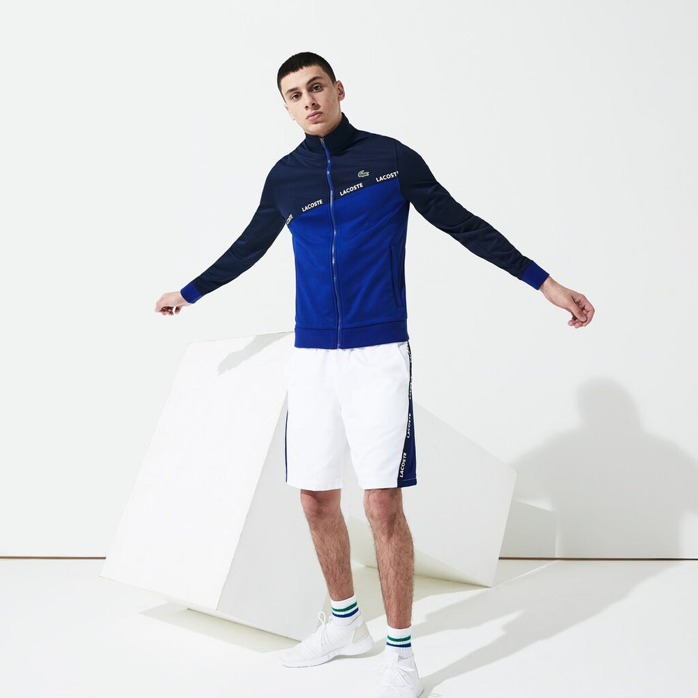 Men's SPORT Signature Band Piqué Zip Sweatshirt / Lacoste