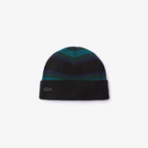 Women's Striped Wool Jersey Beanie / Lacoste