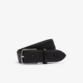 Men's Engraved-Buckle Piqué Canvas Belt / Lacoste