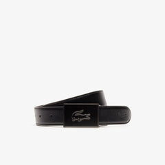 Men's Reversible Leather Belt And Interchangeable Buckles Gift Set / Lacoste