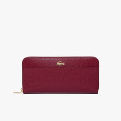 Women's Chantaco Leather 12 Card Wallet / Lacoste