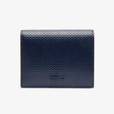 Women's Chantaco Nœud Small Piqué Leather Snap Coin Pouch / Lacoste