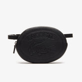 Women's Croco Crew Grained Leather Oval Belt Bag / Lacoste