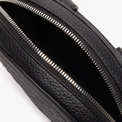Women's Croco Crew Grained Leather Oval Belt Bag / Lacoste