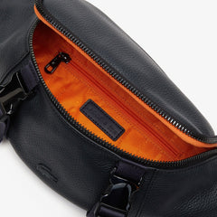 Men's Altitude Grained Leather Zip Fanny Pack / Lacoste