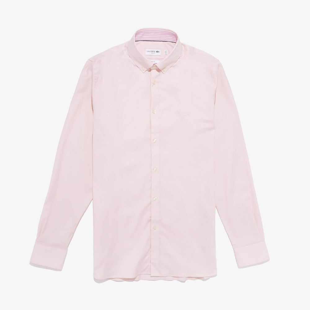 Men's Slim Fit Stretch Cotton Shirt / Lacoste