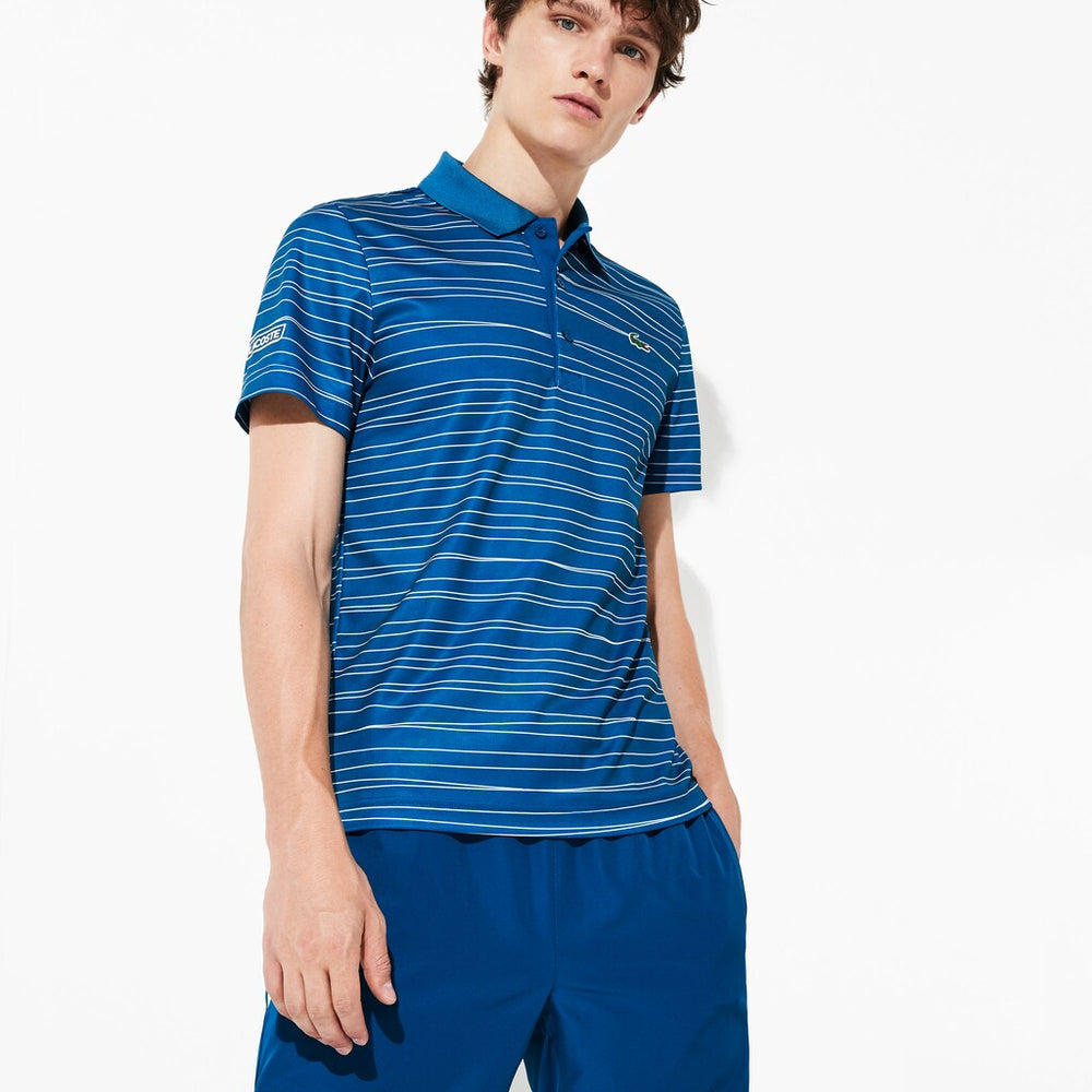 Men's SPORT Striped Breathable Piqué Tennis Polo / Lacoste
