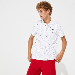 Men's SPORT Print Breathable Stretch Jersey Golf Polo / Lacoste