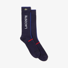 Men's SPORT Striped And Logo Socks / Lacoste