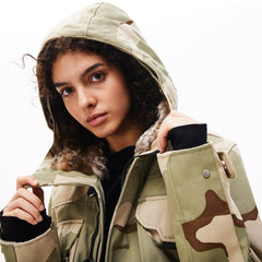 Unisex Lacoste LIVE Faux Fur Hooded Parka / Lacoste
