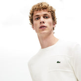 Men's Crewneck Texturized Cotton Sweater / Lacoste