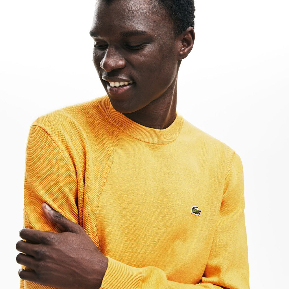 Men's Crewneck Textured Thermoregulating Sweater / Lacoste