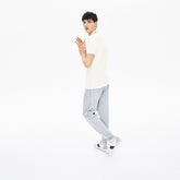 Men's Slim Fit Stripe-Accented Cotton Piqué Polo / Lacoste