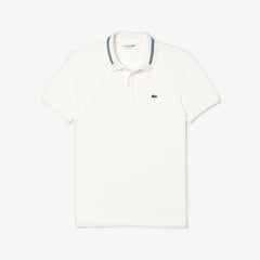 Men's Slim Fit Stripe-Accented Cotton Piqué Polo / Lacoste