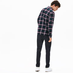 Men's Regular Fit Checkered Flannel Overshirt / Lacoste