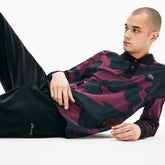 Men's LIVE Loose Fit Camo Cotton Polo Shirt / Lacoste