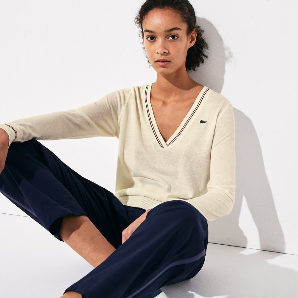 Women's SPORT Technical Wool Blend Golf Sweater / Lacoste