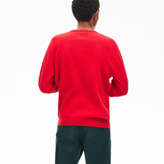 Men's Crewneck Signature-Logo Knit Sweater / Lacoste