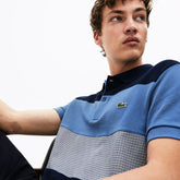 Men's Regular Fit Paneled Color-Blocked Polo Shirt / Lacoste