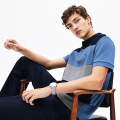 Men's Regular Fit Paneled Color-Blocked Polo Shirt / Lacoste