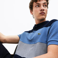 Men's Regular Fit Paneled Color-Blocked Polo Shirt / Lacoste