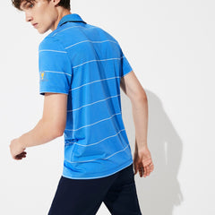 Men's Presidents Cup Striped Breathable Stretch Jersey Golf Polo Shirt / Lacoste
