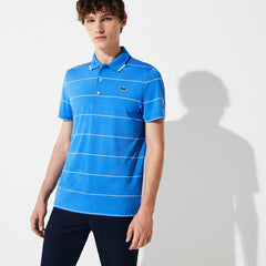 Men's Presidents Cup Striped Breathable Stretch Jersey Golf Polo Shirt / Lacoste