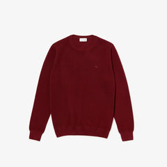 Men's Crew Neck Cotton Piqué Sweater / Lacoste