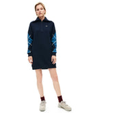 Women's Made In France Jacquard Patterned Fleece Sweatshirt Dress / Lacoste