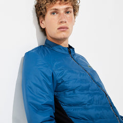 Men's SPORT Quilted Mixed-Material Zip Tennis Jacket / Lacoste
